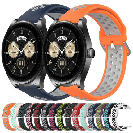 22mm Perforated Breathable Sports Silicone Watch Band, For Huawei Watch Buds
