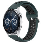 For Huawei Watch GT3 46mm / Olive Green+Black