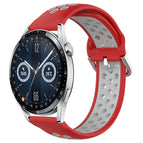 For Huawei Watch GT3 46mm / Red+Grey