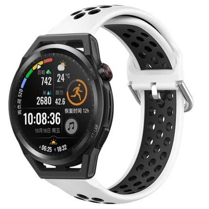 22mm Perforated Breathable Sports Silicone Watch Band, For Huawei Watch GT Runner