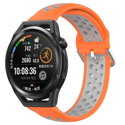 22mm Perforated Breathable Sports Silicone Watch Band, For Huawei Watch GT Runner