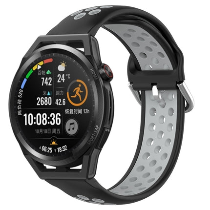 22mm Perforated Breathable Sports Silicone Watch Band, For Huawei Watch GT Runner
