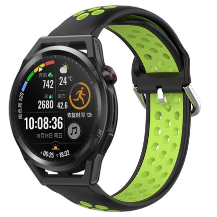 22mm Perforated Breathable Sports Silicone Watch Band, For Huawei Watch GT Runner