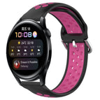 For Huawei Watch 3 / Black+Rose Red