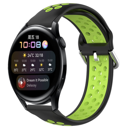 22mm Perforated Breathable Sports Silicone Watch Band, For Huawei Watch 3