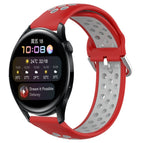 For Huawei Watch 3 / Red+Grey