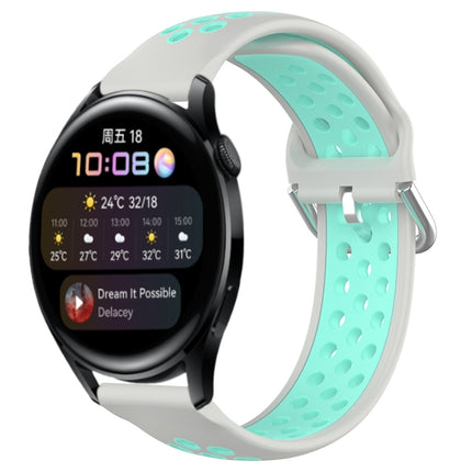 22mm Perforated Breathable Sports Silicone Watch Band, For Huawei Watch 3