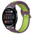 For Huawei Watch 3 / Purple+Lime