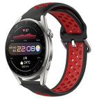 For Huawei Watch 3 Pro / Black+ Red