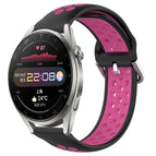 For Huawei Watch 3 Pro / Black+Rose Red