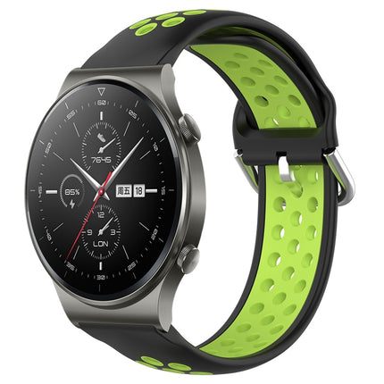 22mm Perforated Breathable Sports Silicone Watch Band, For Huawei GT2 Pro