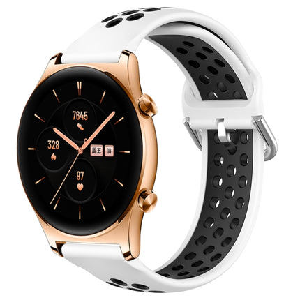 22mm Perforated Breathable Sports Silicone Watch Band, For Honor Watch GS 3
