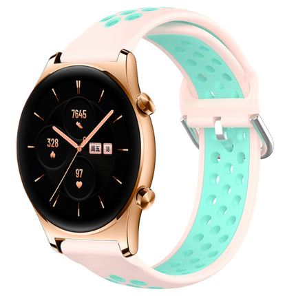 22mm Perforated Breathable Sports Silicone Watch Band, For Honor Watch GS 3