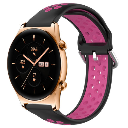 22mm Perforated Breathable Sports Silicone Watch Band, For Honor Watch GS 3