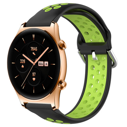 22mm Perforated Breathable Sports Silicone Watch Band, For Honor Watch GS 3