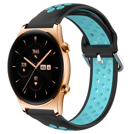 22mm Perforated Breathable Sports Silicone Watch Band, For Honor Watch GS 3