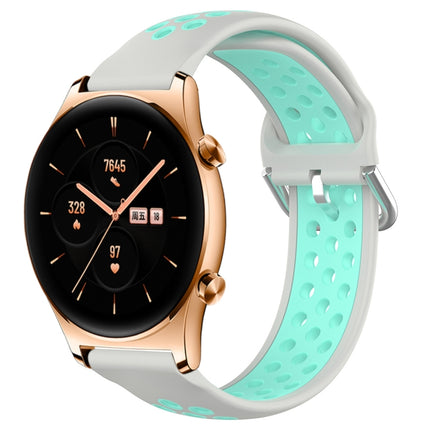 22mm Perforated Breathable Sports Silicone Watch Band, For Honor Watch GS 3