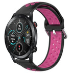 For Honor Magic Watch 2 46mm / Black+Rose Red