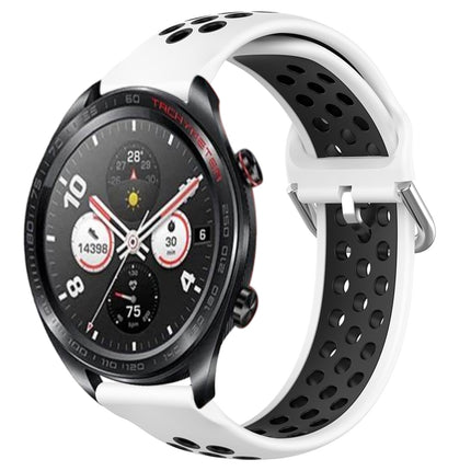 22mm Perforated Breathable Sports Silicone Watch Band, For Honor Watch Dream