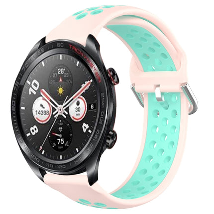 22mm Perforated Breathable Sports Silicone Watch Band, For Honor Watch Dream