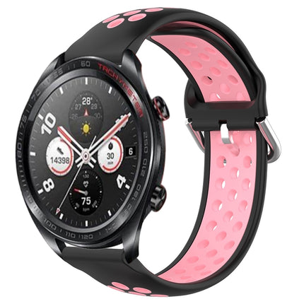 22mm Perforated Breathable Sports Silicone Watch Band, For Honor Watch Dream