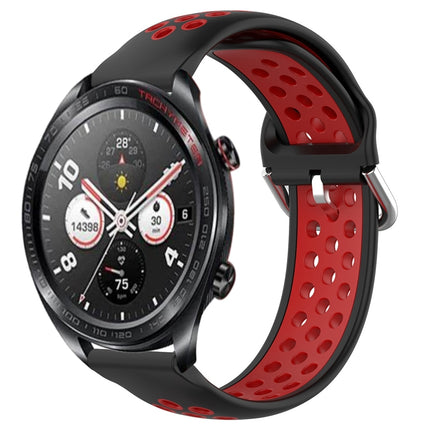 22mm Perforated Breathable Sports Silicone Watch Band, For Honor Watch Dream