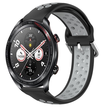 22mm Perforated Breathable Sports Silicone Watch Band, For Honor Watch Dream