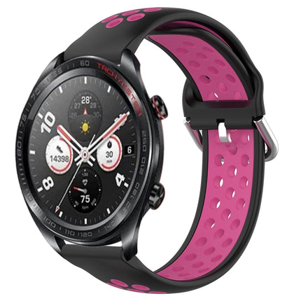 22mm Perforated Breathable Sports Silicone Watch Band, For Honor Watch Dream