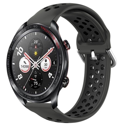 22mm Perforated Breathable Sports Silicone Watch Band, For Honor Watch Dream