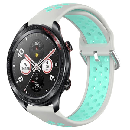 22mm Perforated Breathable Sports Silicone Watch Band, For Honor Watch Dream