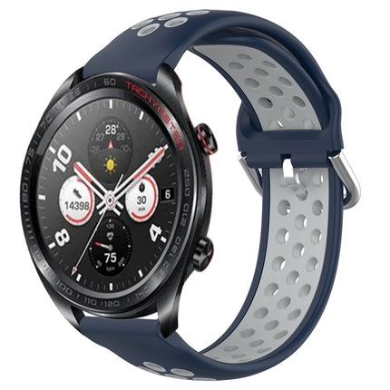 22mm Perforated Breathable Sports Silicone Watch Band, For Honor Watch Dream
