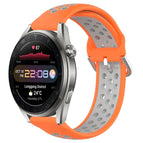 For Huawei Watch 3 Pro New / Orange+Grey