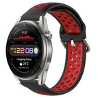 For Huawei Watch 3 Pro New / Black+ Red