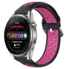 For Huawei Watch 3 Pro New / Black+Rose Red