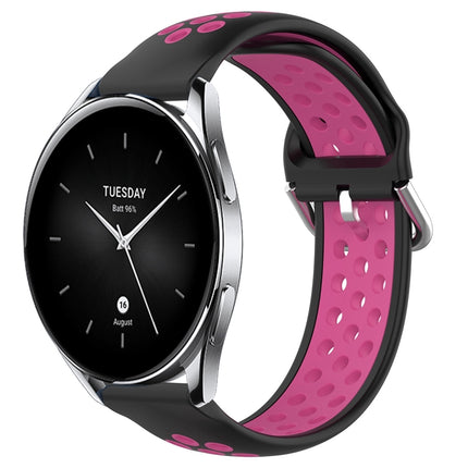 22mm Perforated Breathable Sports Silicone Watch Band, For Xiaomi Watch S2 42mm