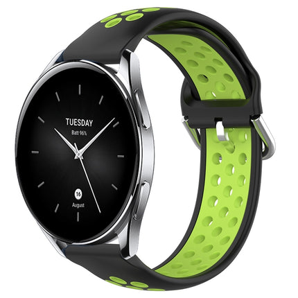 22mm Perforated Breathable Sports Silicone Watch Band, For Xiaomi Watch S2 42mm