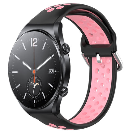 22mm Perforated Breathable Sports Silicone Watch Band, For Xiaomi MI Watch S1