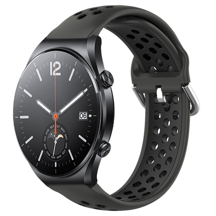 22mm Perforated Breathable Sports Silicone Watch Band, For Xiaomi MI Watch S1