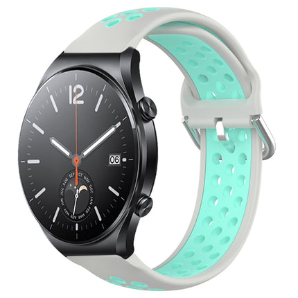 22mm Perforated Breathable Sports Silicone Watch Band, For Xiaomi MI Watch S1