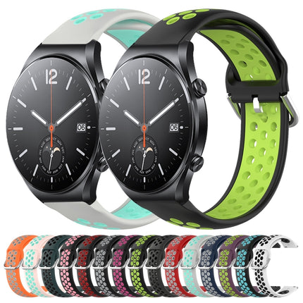 22mm Perforated Breathable Sports Silicone Watch Band, For Xiaomi MI Watch S1