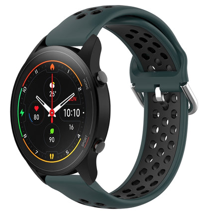22mm Perforated Breathable Sports Silicone Watch Band, For Xiaomi MI Watch S1 Pro