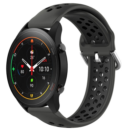 22mm Perforated Breathable Sports Silicone Watch Band, For Xiaomi MI Watch S1 Pro
