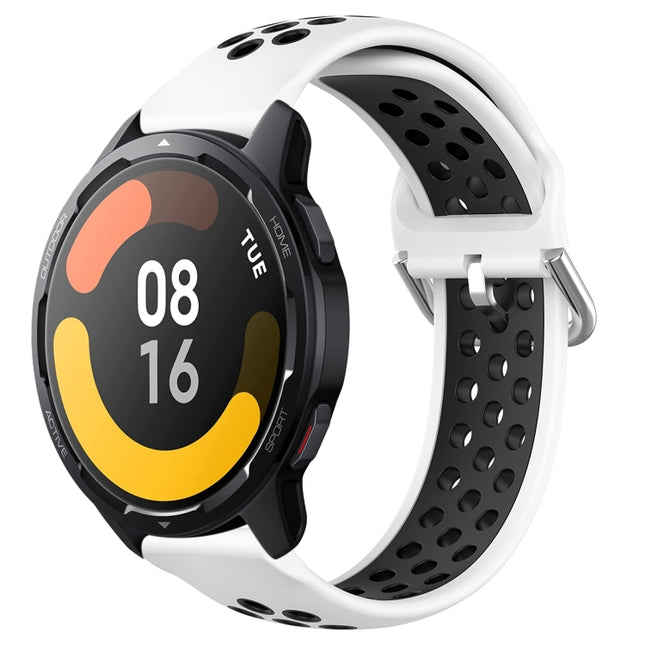 22mm Perforated Breathable Sports Silicone Watch Band, For Xiaomi Watch S1 Active