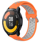 For Xiaomi Watch S1 Active / Orange+Grey