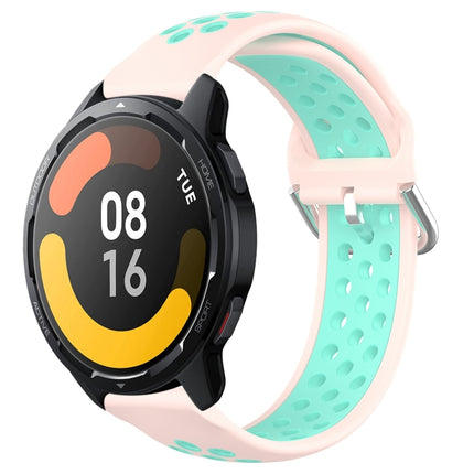22mm Perforated Breathable Sports Silicone Watch Band, For Xiaomi Watch S1 Active