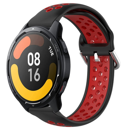 22mm Perforated Breathable Sports Silicone Watch Band, For Xiaomi Watch S1 Active