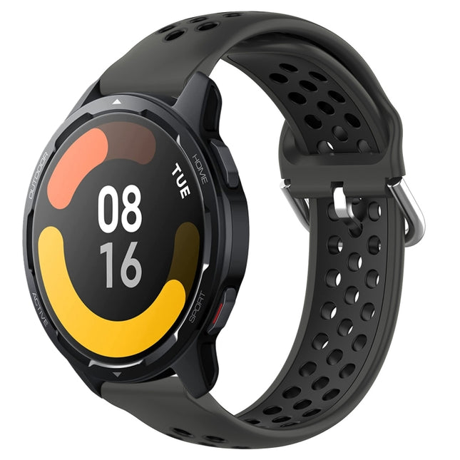 22mm Perforated Breathable Sports Silicone Watch Band, For Xiaomi Watch S1 Active