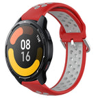For Xiaomi Watch S1 Active / Red+Grey