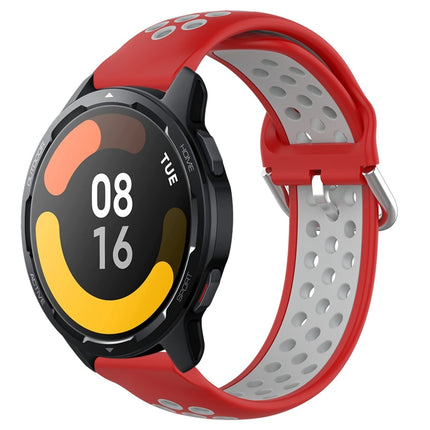 22mm Perforated Breathable Sports Silicone Watch Band, For Xiaomi Watch S1 Active