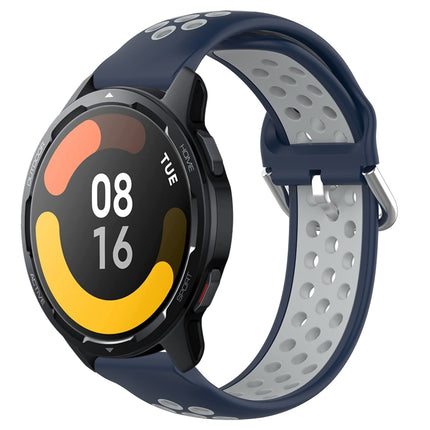 22mm Perforated Breathable Sports Silicone Watch Band, For Xiaomi Watch S1 Active